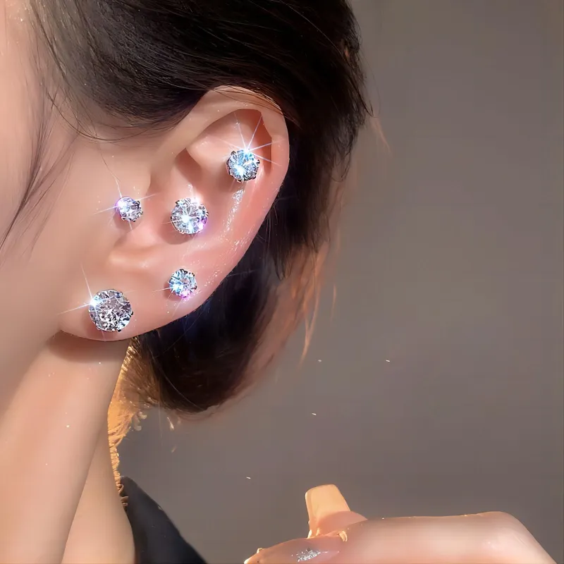 Tkb Delicate High-Gloss Stud Earrings Unisex-22