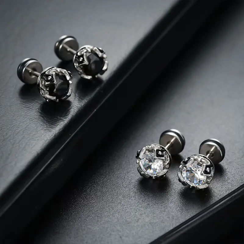 Tkb Earlobe Stretching Stud Earrings Unisex-9