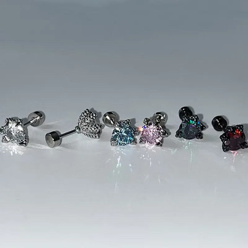 Tkb Titanium Steel Stud Earrings Unisex-31