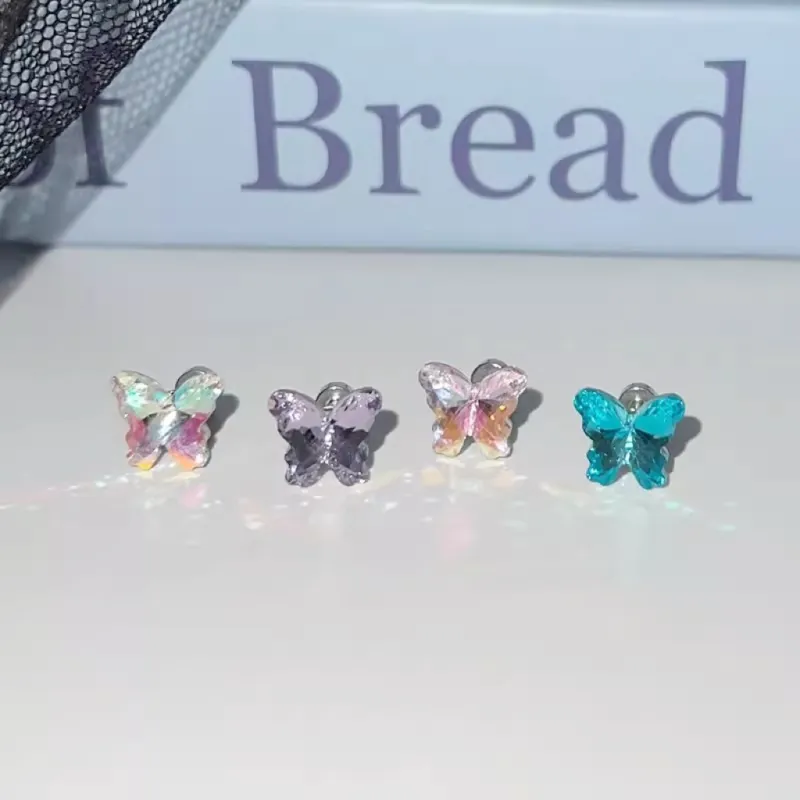 Tkb Delicate High-Gloss Stud Earrings Unisex-27