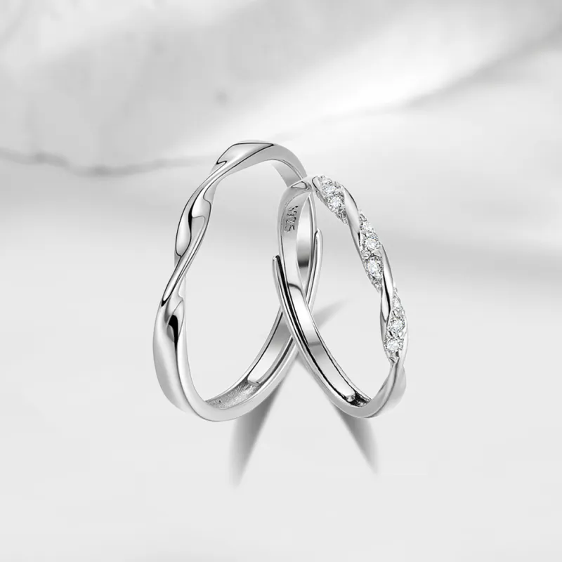 Tkb White Jade Bodhi Ring Pair Unisex-7