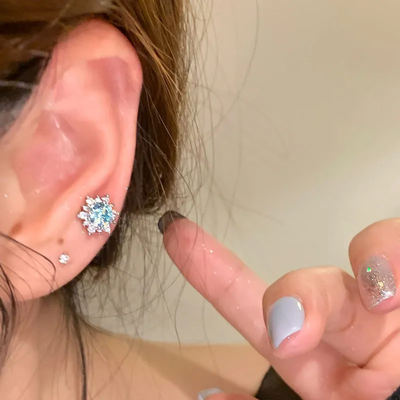 Tkb Delicate High-Gloss Stud Earrings Unisex-5