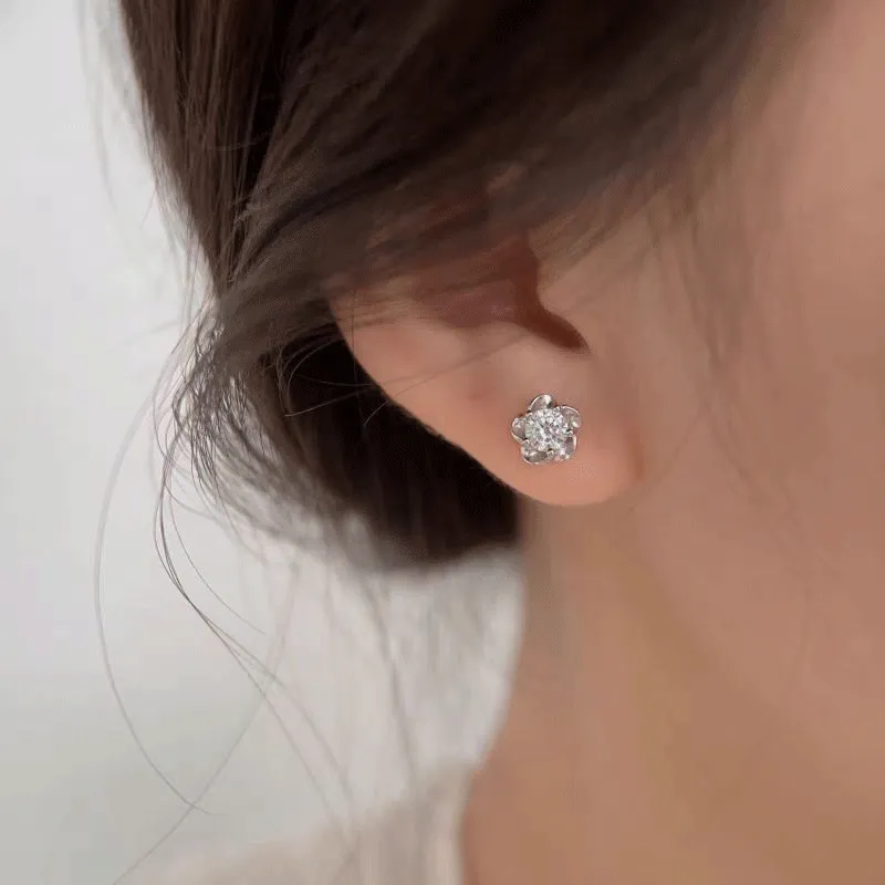 Tkb S999 Fine Silver Stud Earrings Women's-1