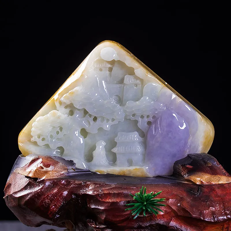 Yubo City Glutinous Jade Jadeite Ornaments Unisex-2