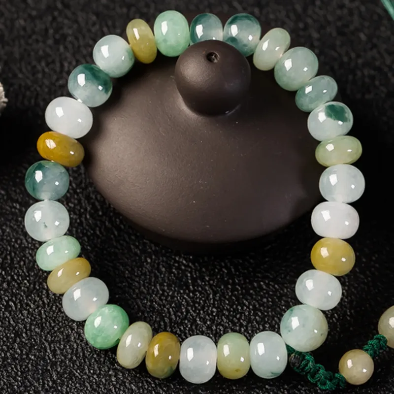 Yubo City Ice Glutinous Jadeite Bracelets Unisex-2