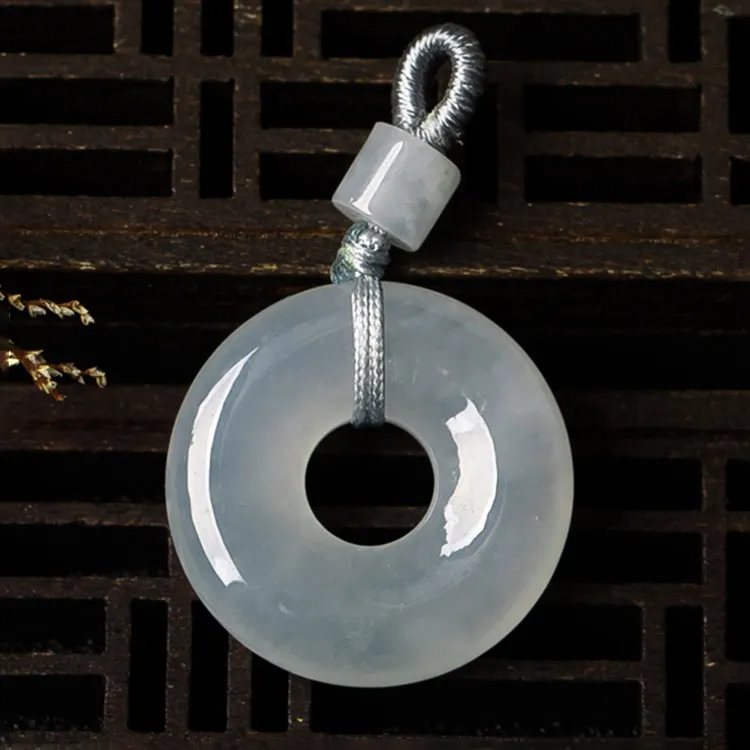 Yubo City Ice Glutinous Jadeite Pendants Unisex-3
