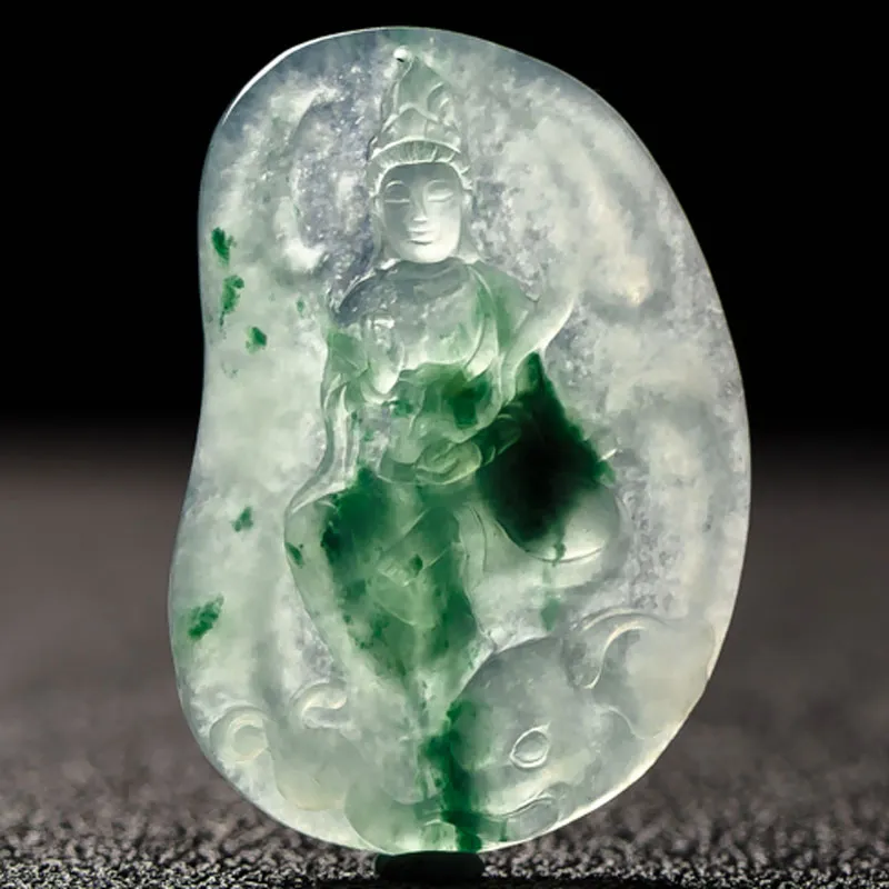 Yubo City Ice Type Jadeite Pendants Unisex-4