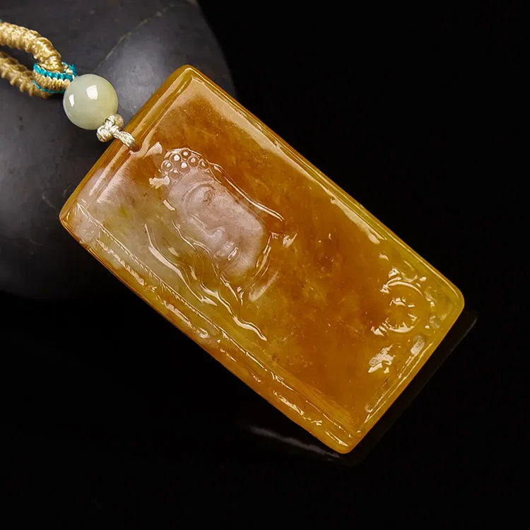 Yubo City Glutinous Jade Jadeite Pendants Unisex-4