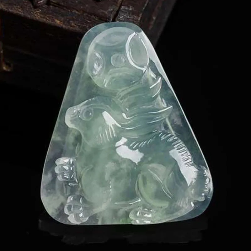 Yubo City Ice Type Jadeite Pendants Unisex-1