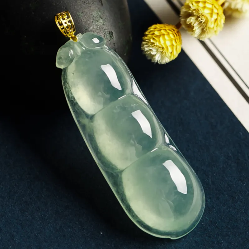 Yubo City Ice Type Jadeite Pendants Unisex-3