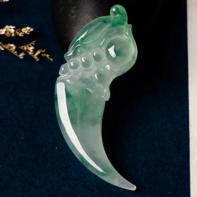 Yubo City Ice Type Jadeite Pendants Unisex-3