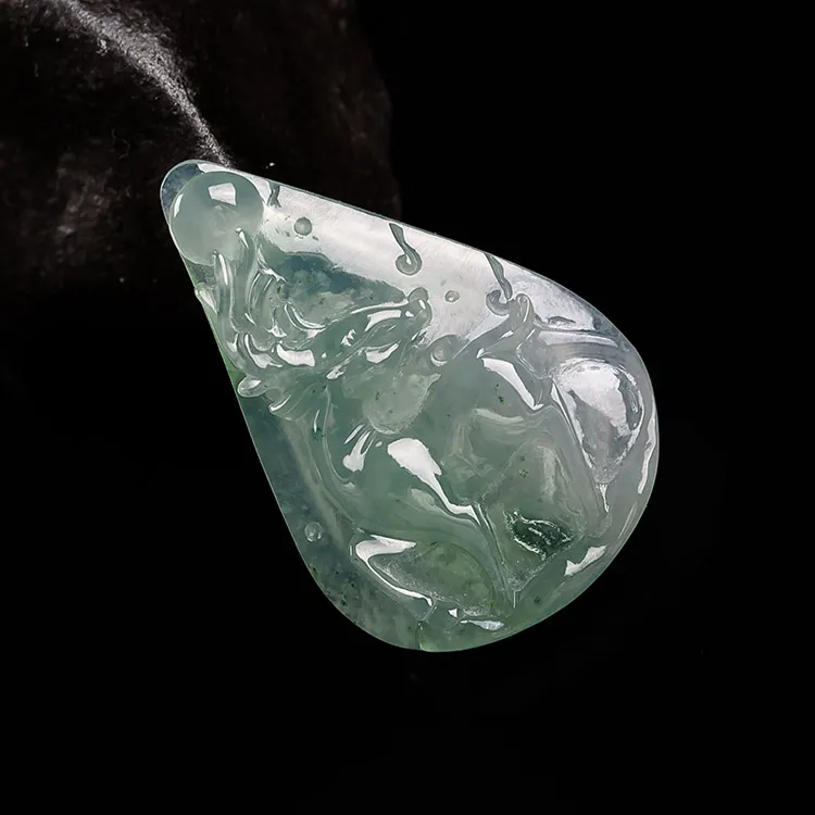 Yubo City Ice Type Jadeite Pendants Unisex-4