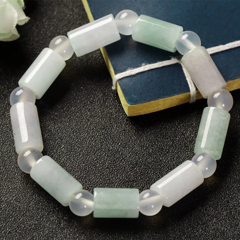 Yubo City Ice Glutinous Jadeite Bracelets Unisex-4