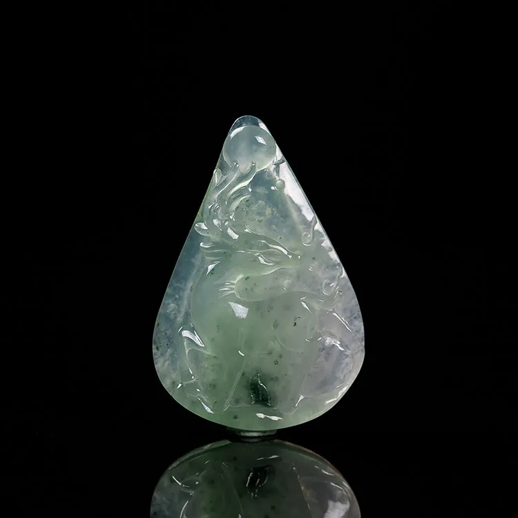 Yubo City Ice Type Jadeite Pendants Unisex-1