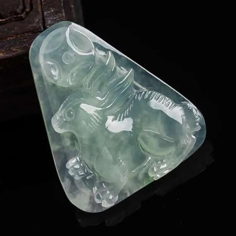 Yubo City Ice Type Jadeite Pendants Unisex-2
