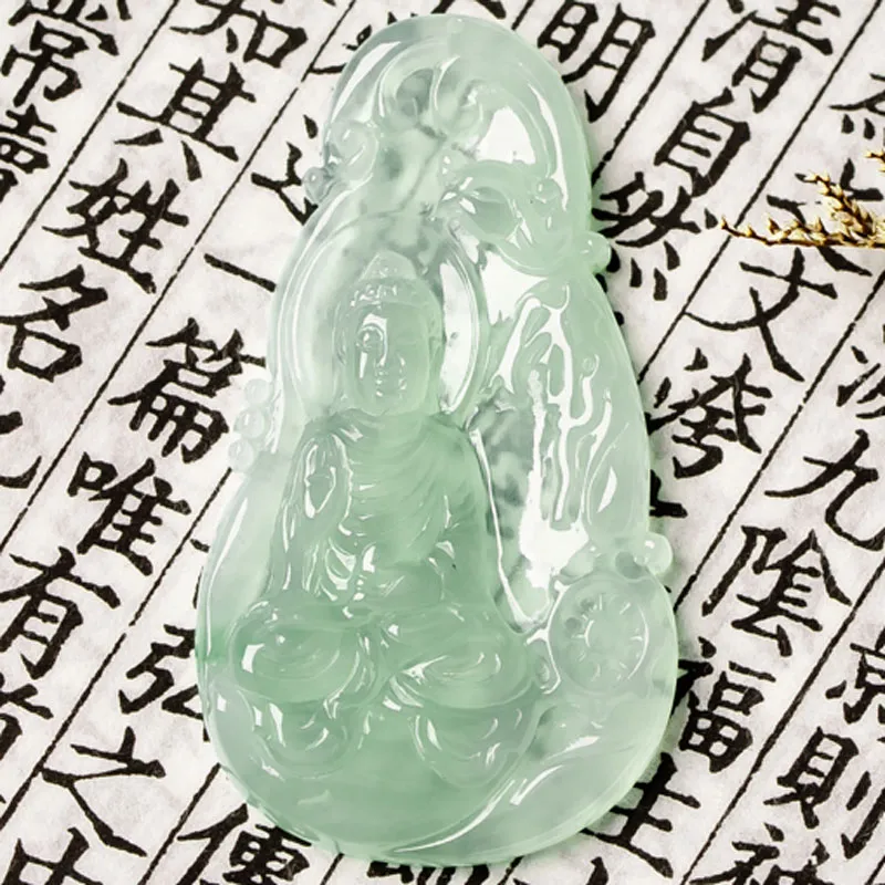 Yubo City Ice Type Jadeite Pendants Unisex-3