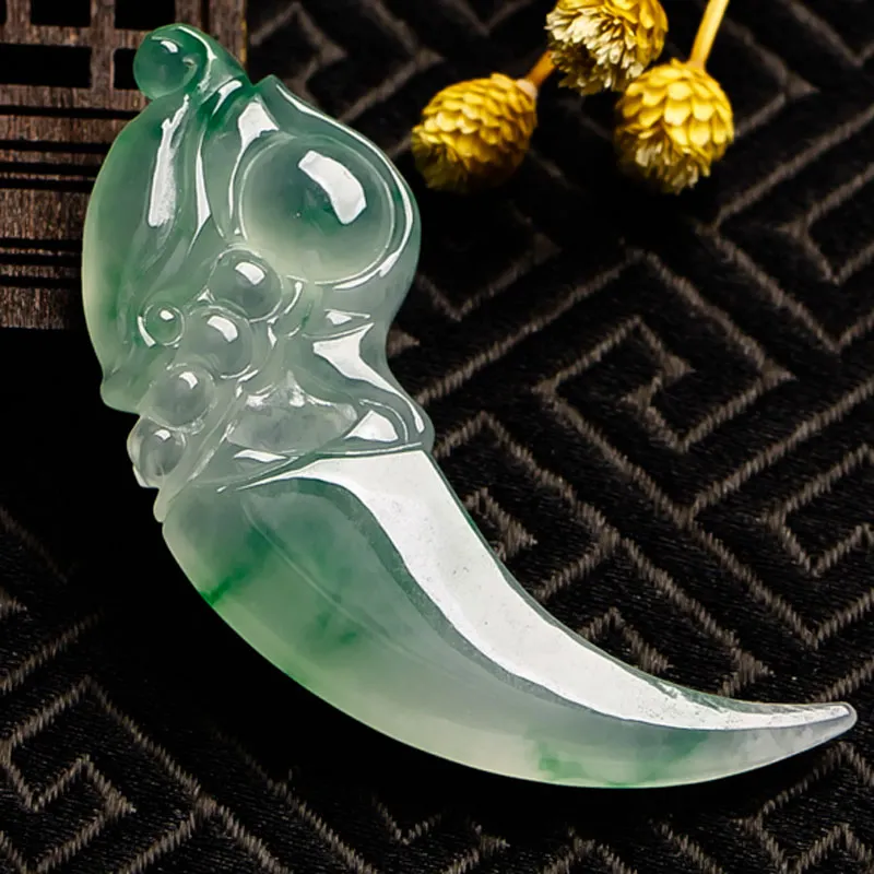 Yubo City Ice Type Jadeite Pendants Unisex-2