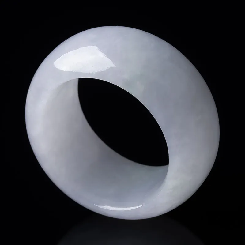 Yubo City Glutinous Jade Jadeite Rings Unisex-2