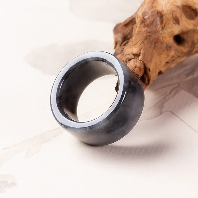 Yubo City Glutinous Jade Jadeite Rings Unisex-1