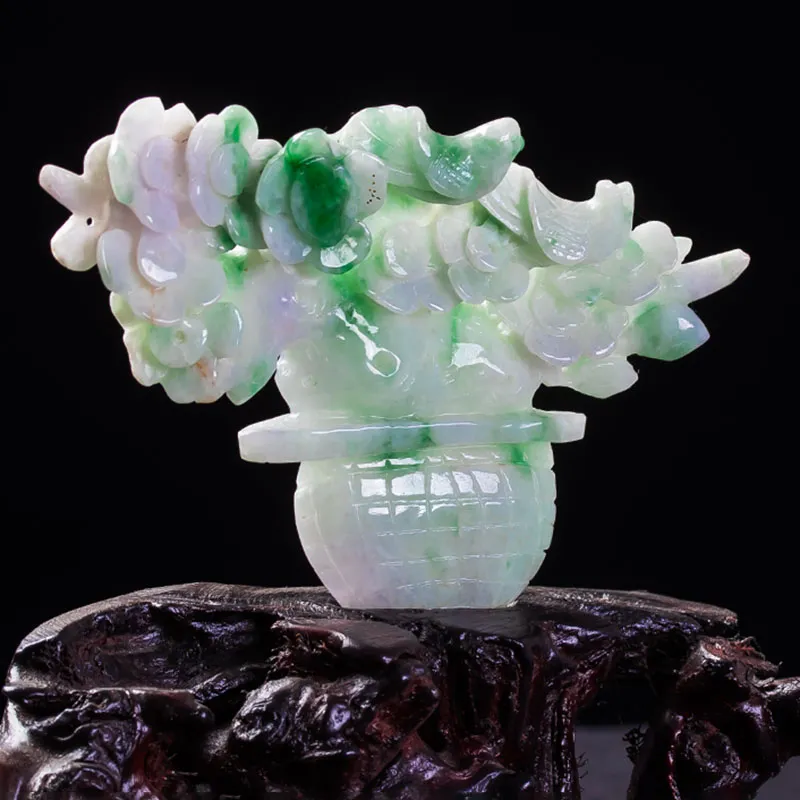 Yubo City Glutinous Jade Jadeite Ornaments Unisex-3