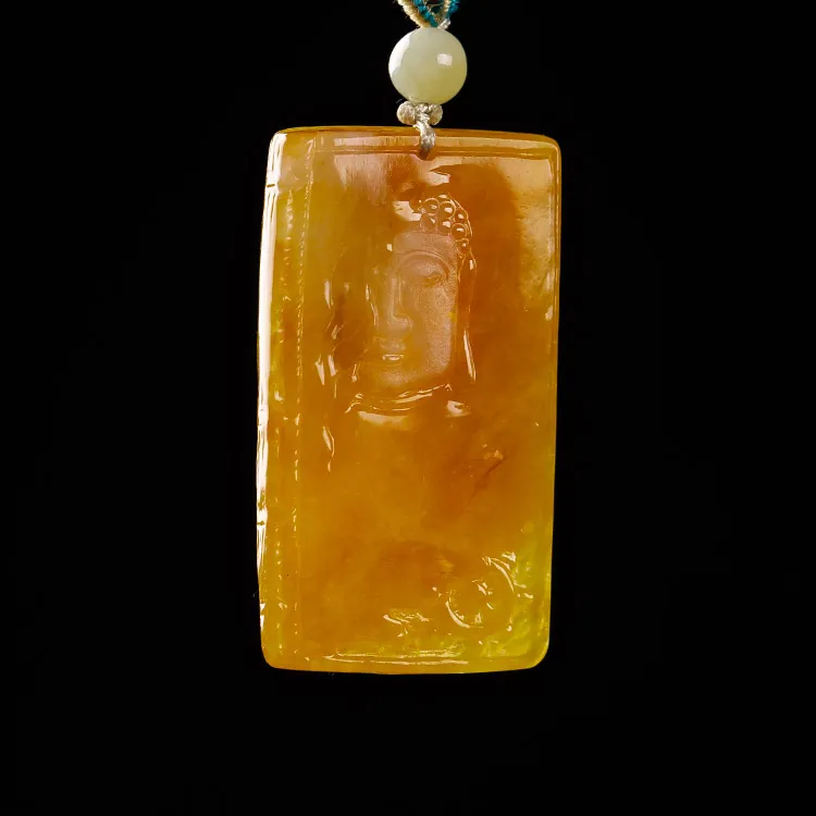 Yubo City Glutinous Jade Jadeite Pendants Unisex-1