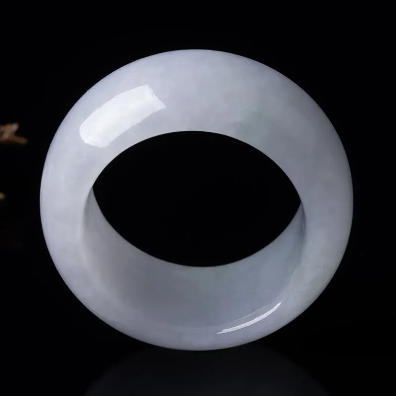Yubo City Glutinous Jade Jadeite Rings Unisex-1