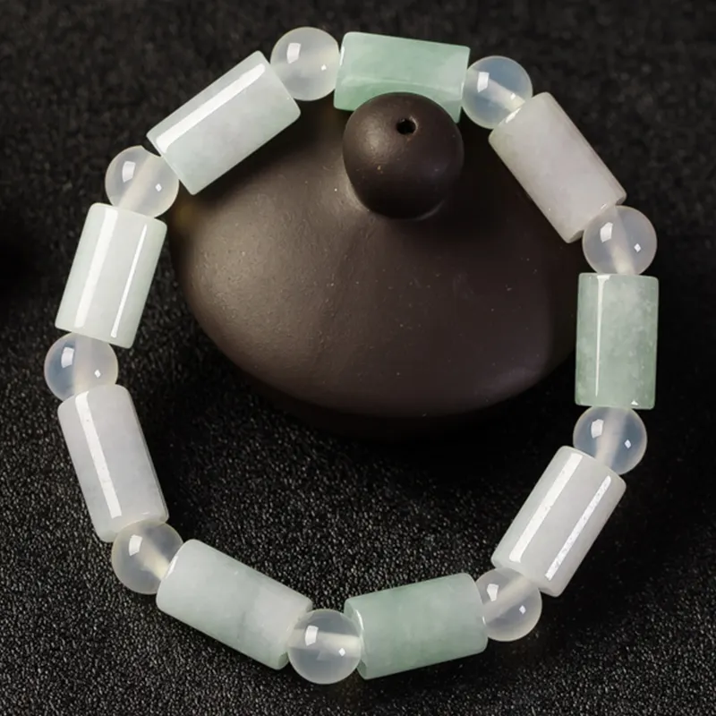 Yubo City Ice Glutinous Jadeite Bracelets Unisex-2