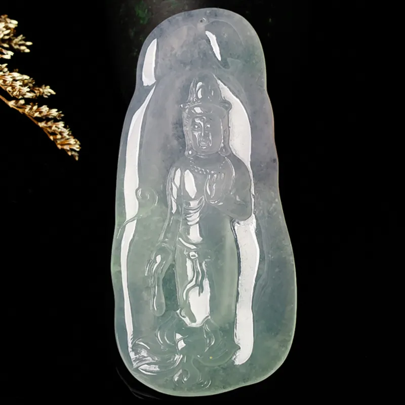 Yubo City Ice Glutinous Jadeite Pendants Unisex-2