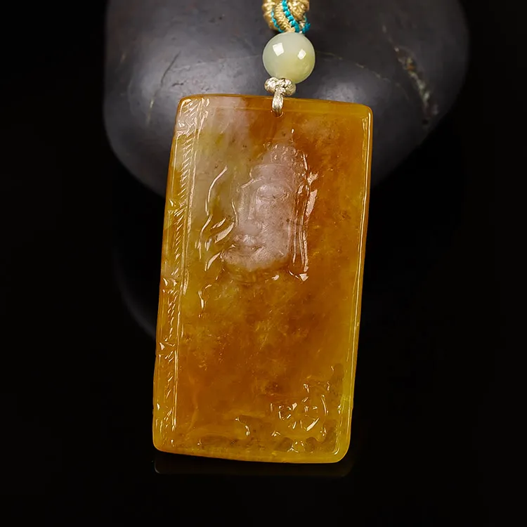 Yubo City Glutinous Jade Jadeite Pendants Unisex-3