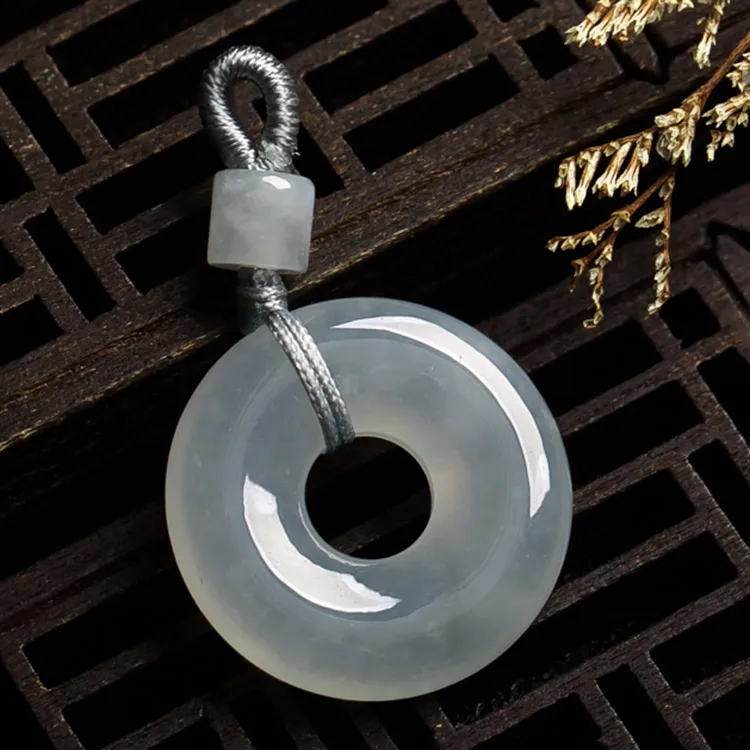 Yubo City Ice Glutinous Jadeite Pendants Unisex-4