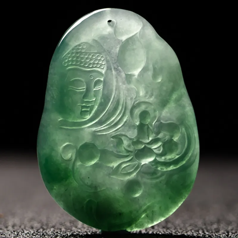 Yubo City Ice Glutinous Jadeite Pendants Unisex-4