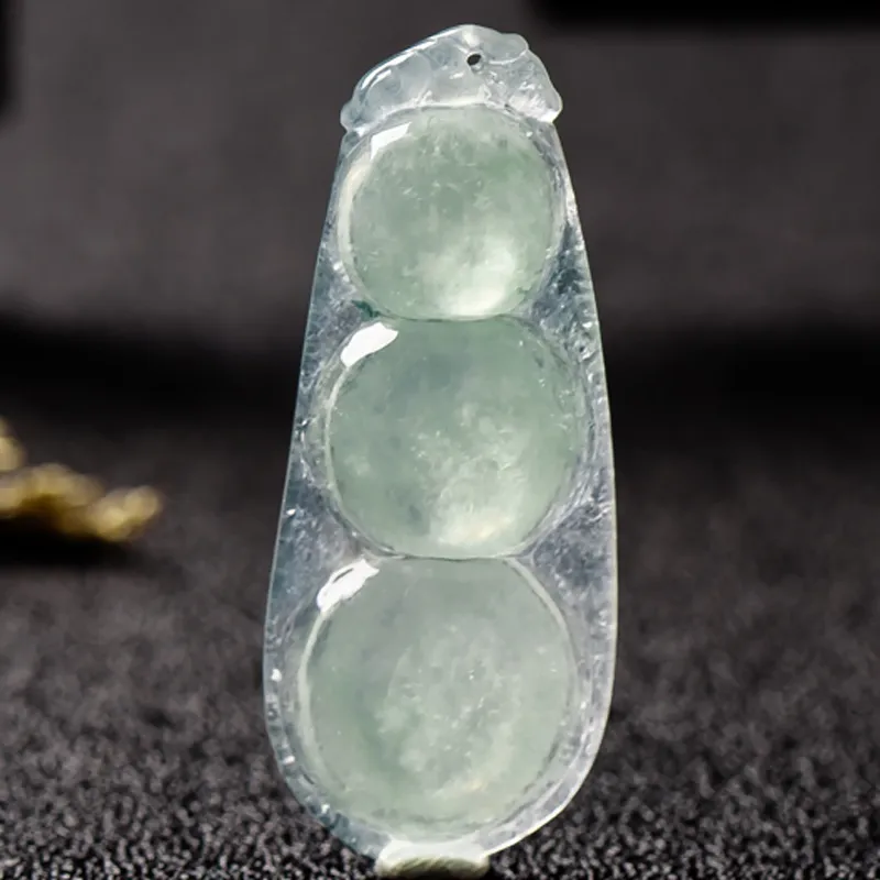 Yubo City Bean Type Jadeite Pendants Unisex-4
