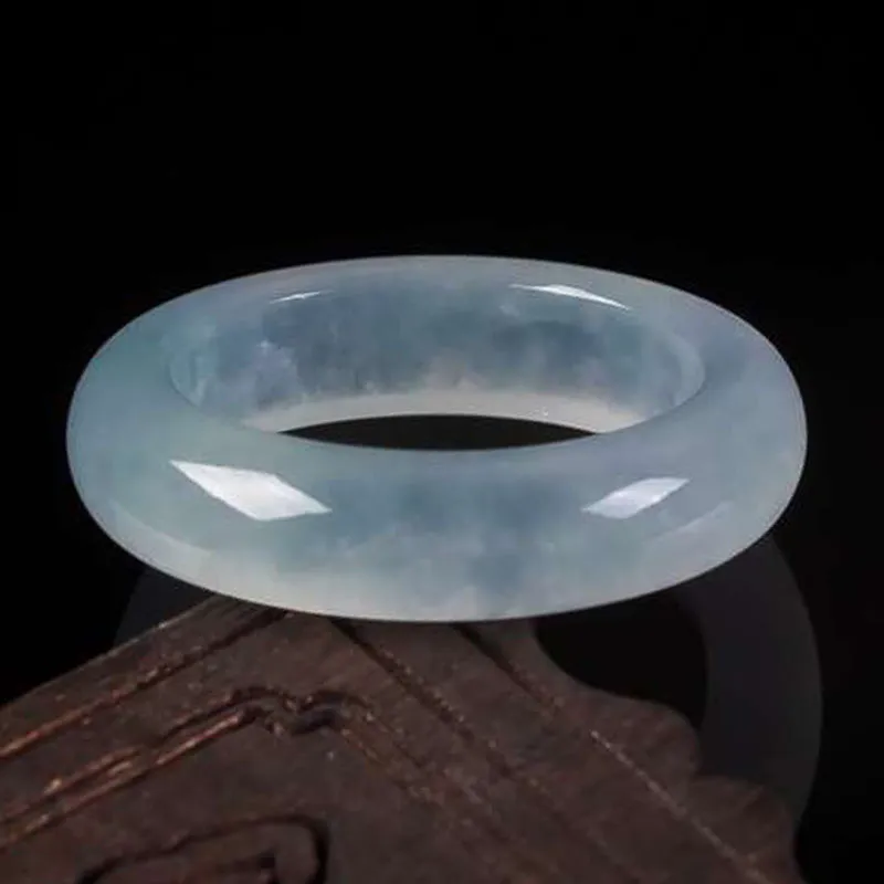 Yubo City Ice Type Jadeite Rings Unisex-3