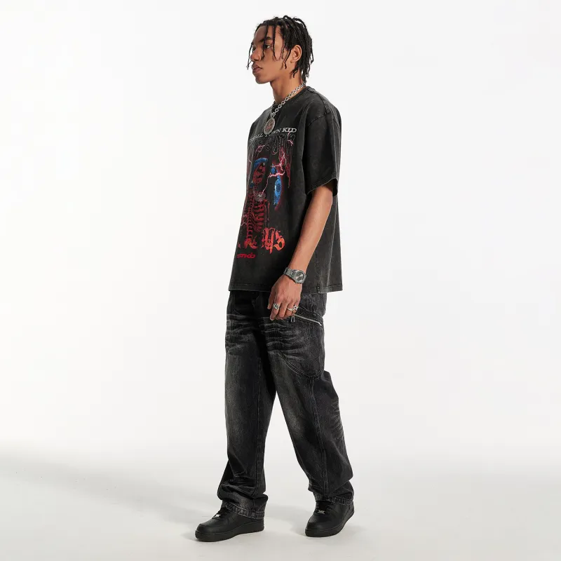 STK SMALL TOWN KID T Shirt Unisex Black-6