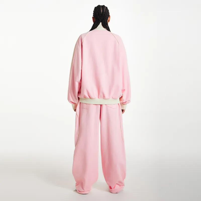 STK SMALL TOWN KID Knitted Sports Pants Unisex Pink-4