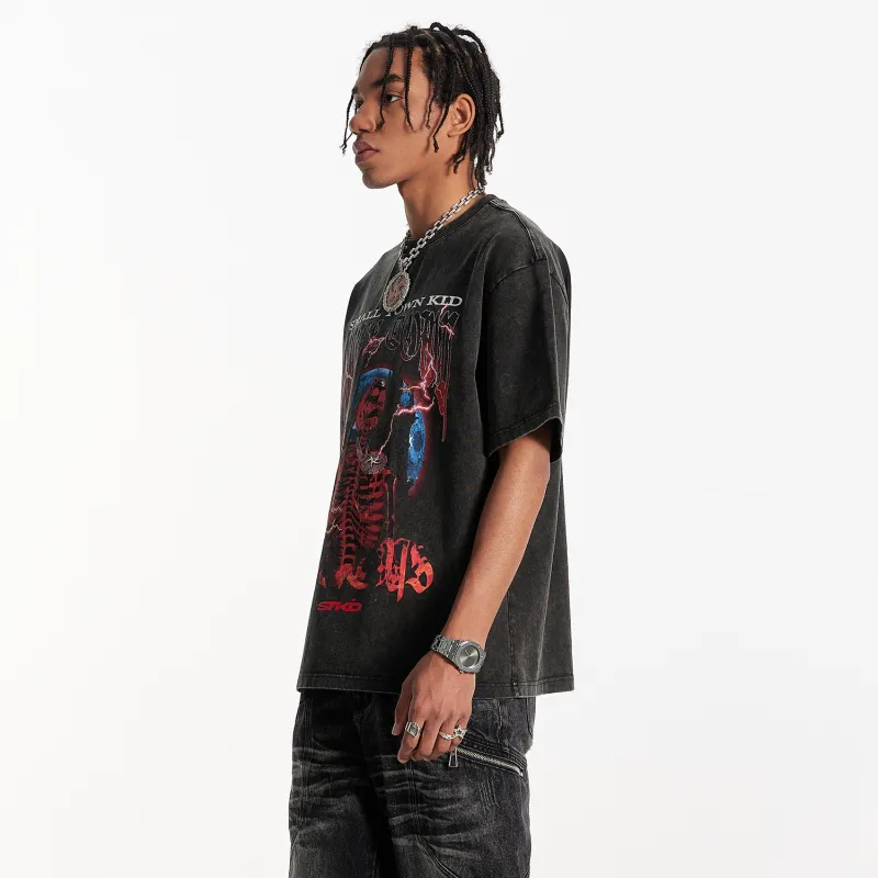 STK SMALL TOWN KID T Shirt Unisex Black-3