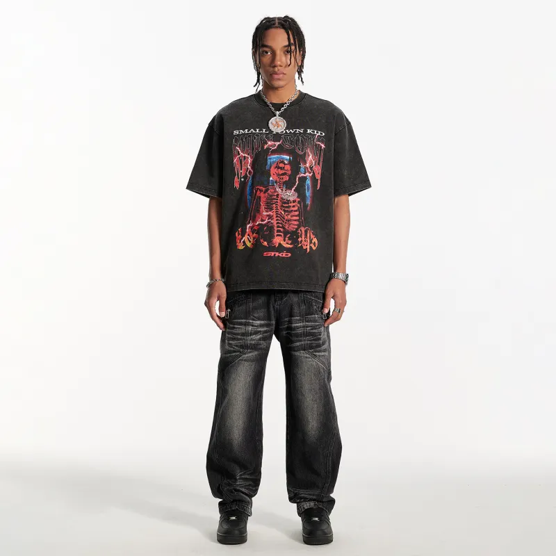 STK SMALL TOWN KID T Shirt Unisex Black-5
