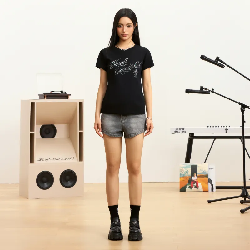 STK SMALL TOWN KID T Shirt Women's-4