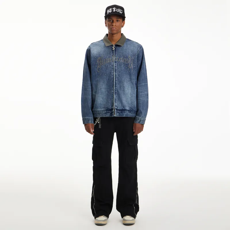 STK SMALL TOWN KID Denim Jacket Unisex Blue-2
