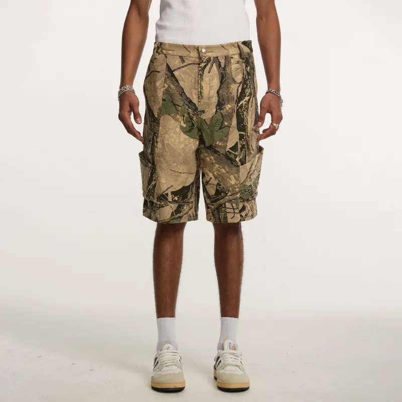 STK SMALL TOWN KID Cargo Shorts Unisex Camouflage-2