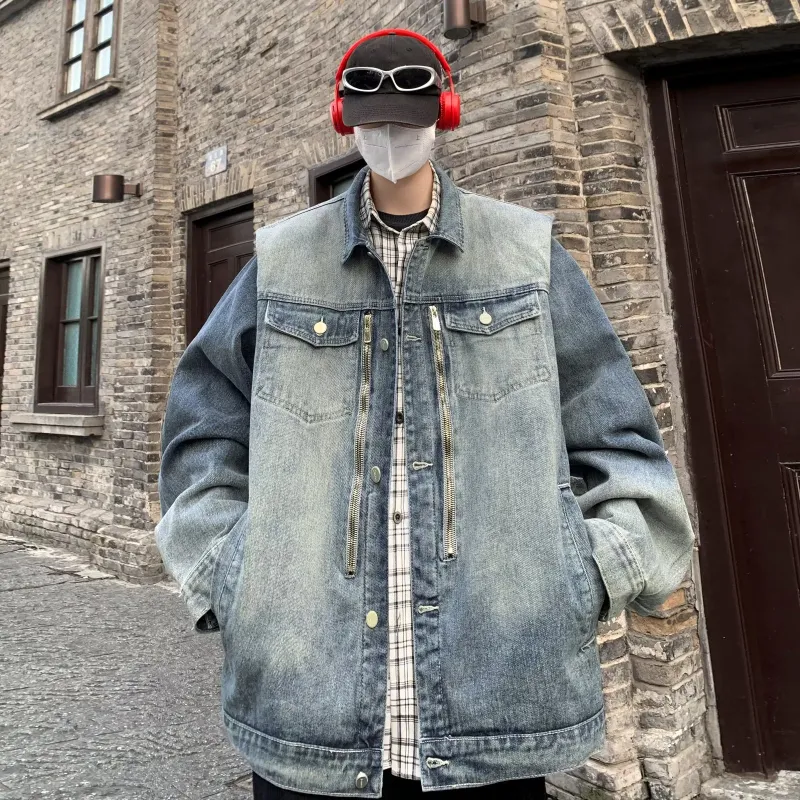 M-MAICCO Denim Jacket Unisex Blue-6