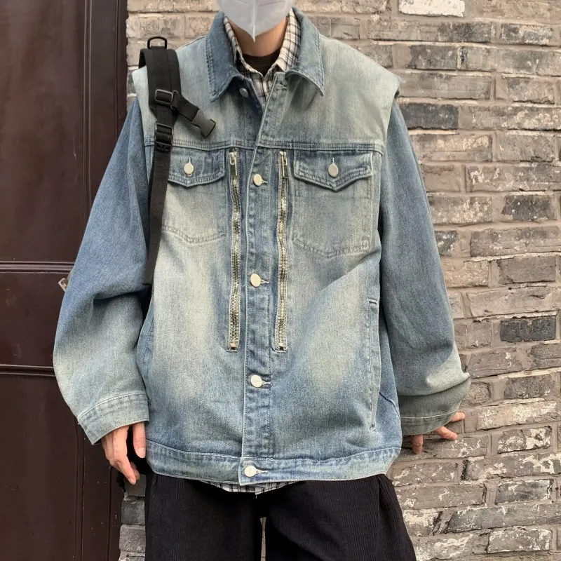 M-MAICCO Denim Jacket Unisex Blue-4