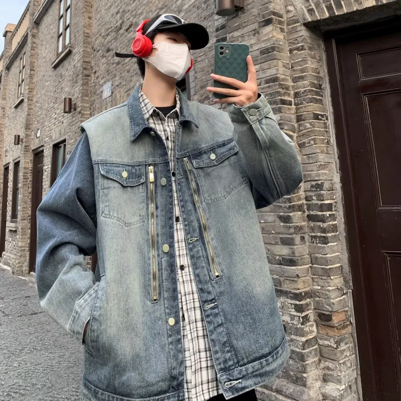 M-MAICCO Denim Jacket Unisex Blue-5