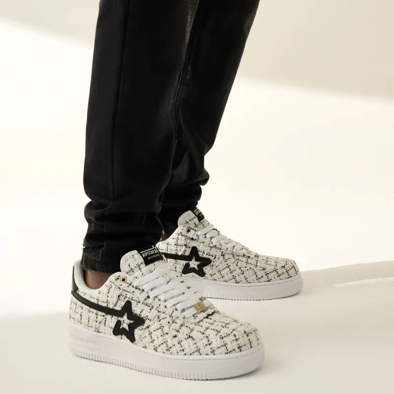 RIPSTAR Low Top Skateboard Shoes Men's White-7