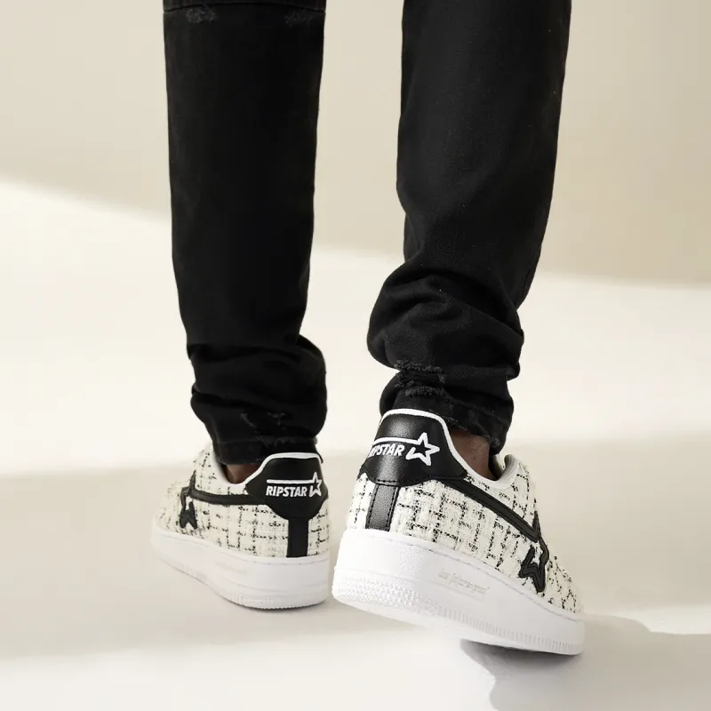 RIPSTAR Low Top Skateboard Shoes Men's White-8