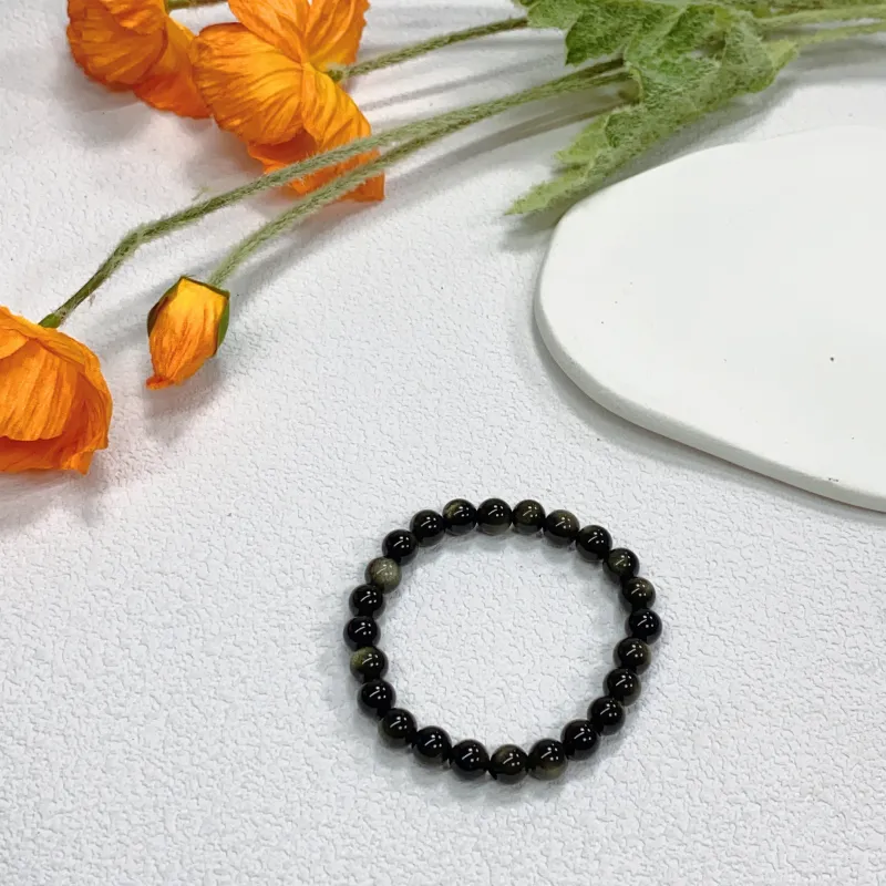 Qiong Yu Obsidian Bracelets Unisex-9