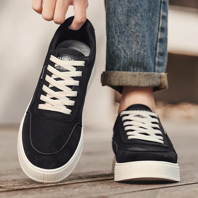 Bookish Star Anti Slip Wear Resistant Low Top Skateboard Shoes Men's-1