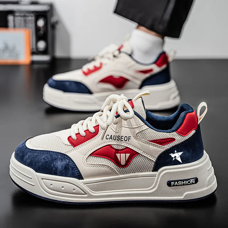 Bookish Star Anti Slip Wear Resistant Low Top Skateboard Shoes Men's-1