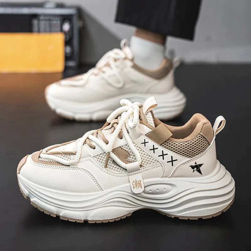 Bookish Star Anti Slip Wear Resistant Low Top Chunky Sneakers Men's-11
