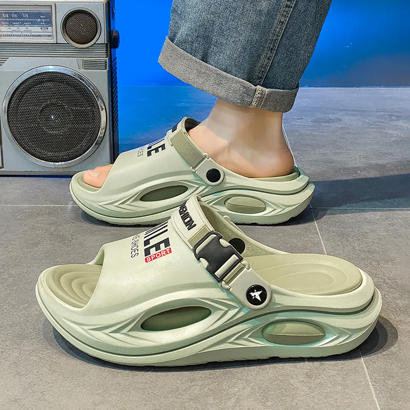 Bookish Star Slip Resistant Quick Dry Abrasion Resistant Slide Slippers Men's-19